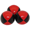 Juggling Balls Professional Style Set Of 3 - How To Juggle Kit With Bean Bags For Juggling For Beginners With Vibrant Colors, Great Feel, Ultra Durable (Black/Red)
