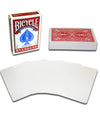 Merz67 LLC Bicycle Magic Gaff Playing Card Deck - Blank Face Red Back - Cardstock Material