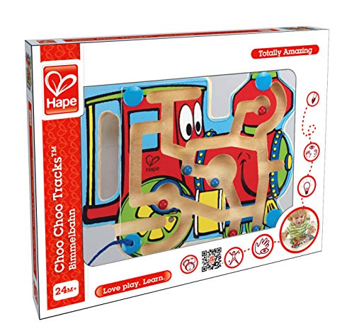 Award Winning Hape Choo Choo Tracks Kid'S Magnetic Wooden Maze Puzzle, L: 7.7, W: 0.8, H: 6.1 Inch