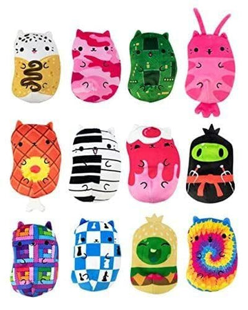 Cats vs Pickles - Chonks - 12pk Mystery Bags - 6 Squishy Bean-Filled Plushies! Great for Stocking Stuffers, Advent Calendars, fo