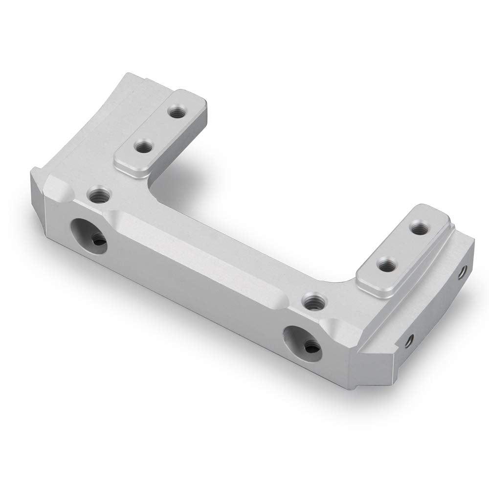 RCLIONS Metal Front Plate Bumper Mount for AXIAL SCX10 II 90046 1/10 RC Crawler Car (Silver)