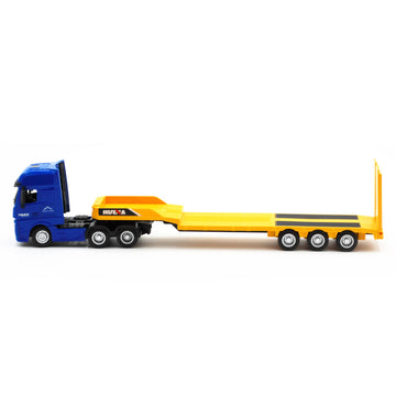 Qcar Flat Trailer Truck Vehicles Toys,1:50 Scale Diecast Site Trailer Truck, Toy Trucks For Kids