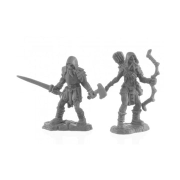 Reaper Miniatures Rem44142 Bones Bk Rune Wight Hunters Miniature Game - Set Of 2