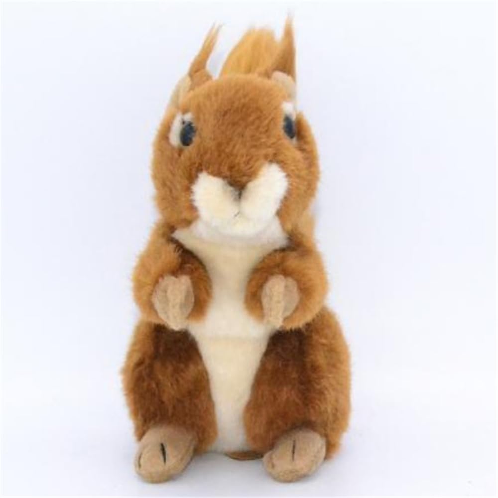 Jianeexsq Realistic Squirrel Stuffed Animal, Lifelike Squirrel Model Plush Toy, Unique Plush Gift Collection For Kids Birthday (Sitting)