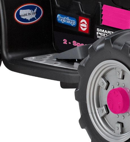 Peg Perego Case Ih Magnum Tractor And Trailer 12 Volt Ride On, Pink