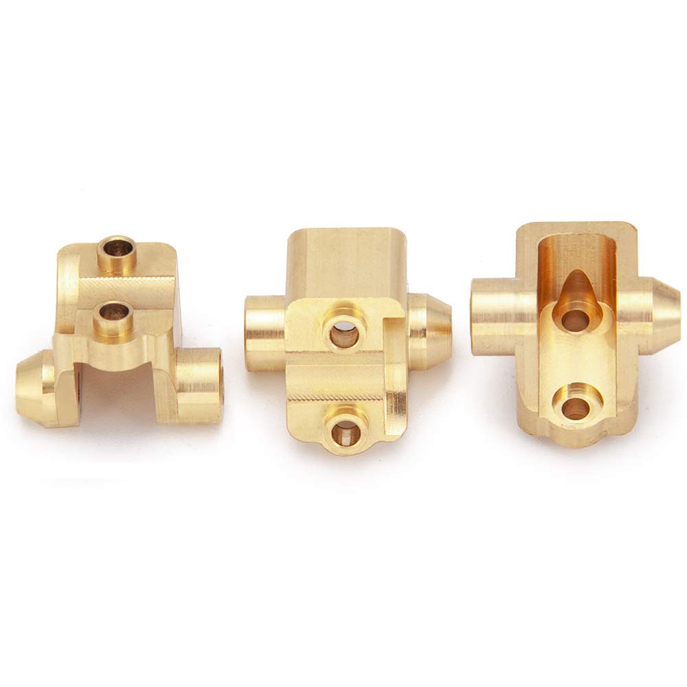 RCLions Heavy Duty 45g Brass Front Rear Axle Lower Shock Mount for TRX-4 T4 1/10 RC Car Upgrade Parts