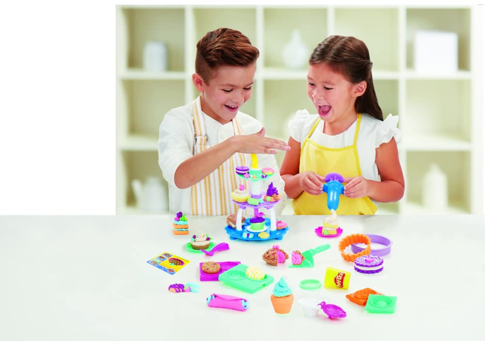 Play-Doh Kitchen Creations Bakery Creations Play Food Set with 8 Non-Toxic Colours, 2-Ounce Cans