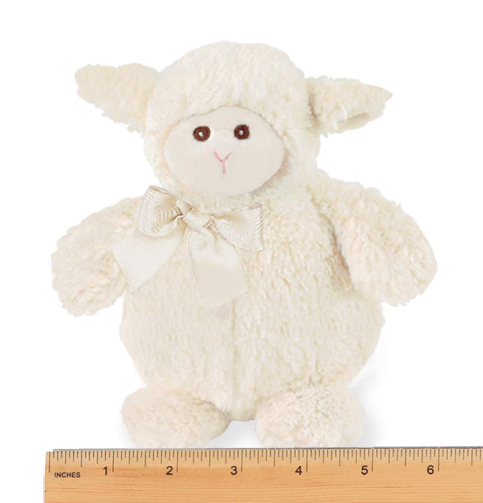 Bearington Baby Lambykin Plush Stuffed Animal Lamb, 6 Inches