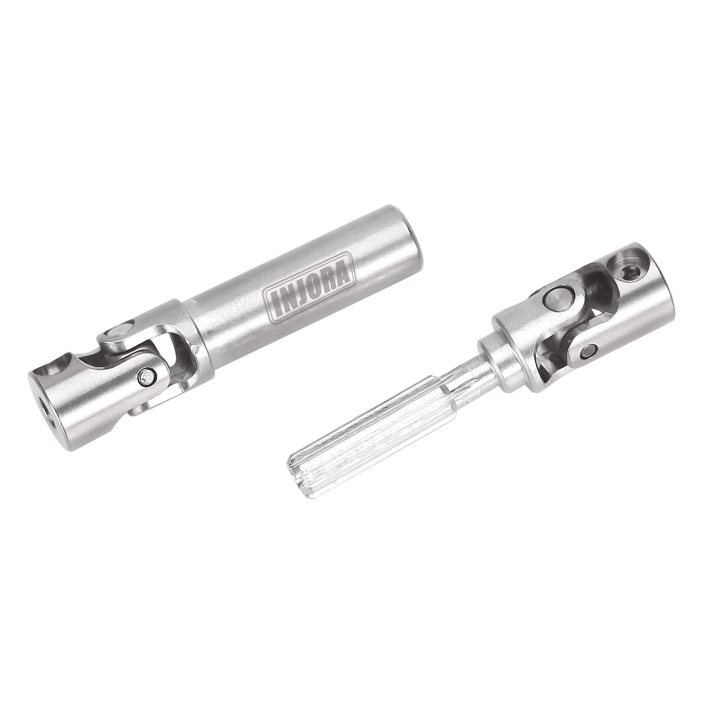 INJORA Steel Drive Shaft 2Pcs Center Drive Shaft for Axial SCX24 AXI00002 JLU AXI00001 C10 Bronco AXI00006 Upgrate Parts