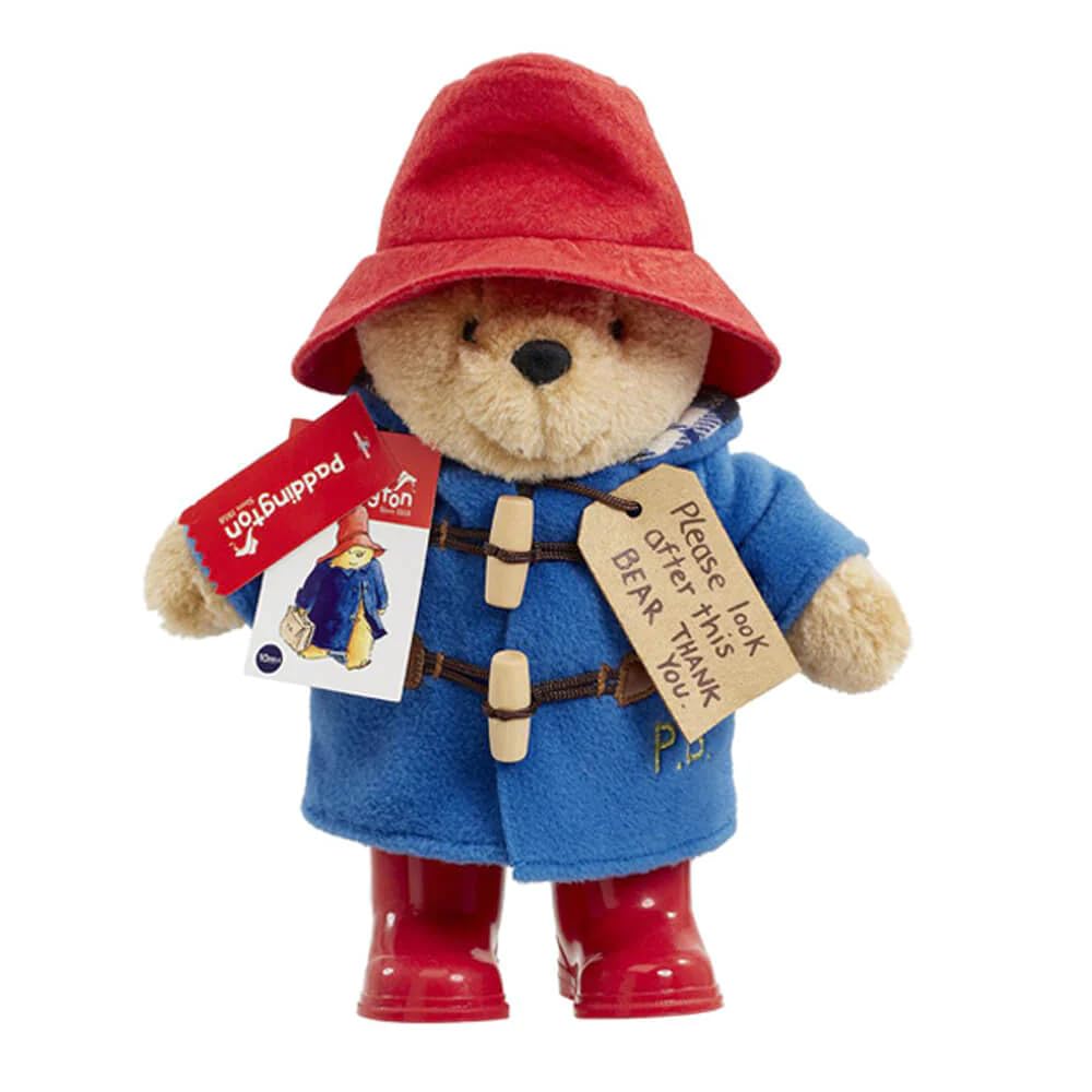 Rainbow Designs Paddington Bear - 25cm Plush Teddy with Duffle Coat & Bush Hat, Soft Blue Polyester, Model PA1489