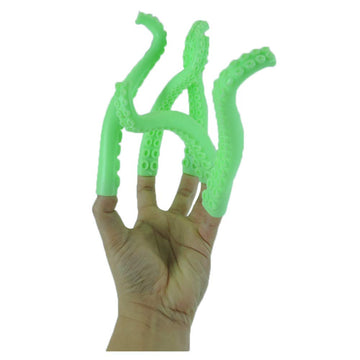 Novelty Giant Www.Noveltygiant.Com Silicone Finger Tentacle Puppets Green