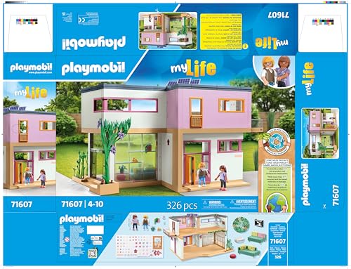 Playmobil Living House Playset - Multicolored, Plastic, Model 71607, One Size