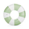FUNBOY Giant Green Stripe Inflatable Pool Float - 48" Plastic Tube with Cup Holder for Adults - Perfect for Summer Pool Parties