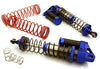 Integy RC Model OBM-1443BLUE Alloy 90mm Piggyback Shock (2) w/Rebound Adjust for SCX-10, SCX10 II, SCX10 III