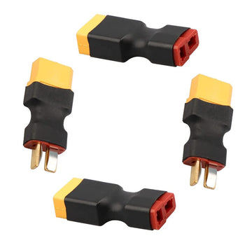 2 Pairs XT60 Plug Male Female Connector to T Plug Male Female Connector Conversion Adapter