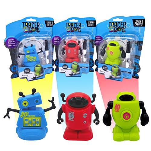 Tracerbot – Mini Inductive Robot That Follows The Black Line You Draw. Fun, Educational, And Interactive Stem Toy With Limitless Ways To Play! Promotes Logic And Creativity Training.