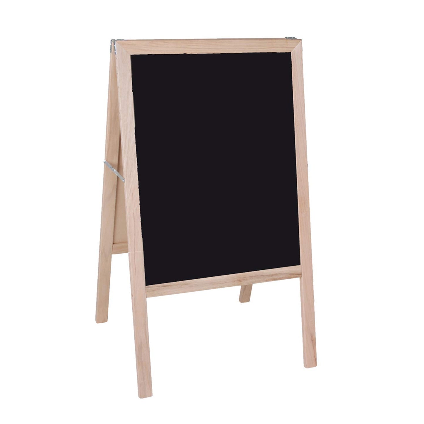 Crestline Products Natural Wood Marquee Easel ( 2 Black Dry Erase Boards) - 42 H x 24 W Sidewalk Easel