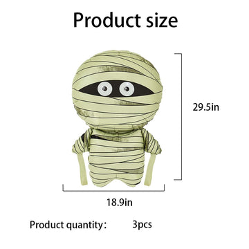 Hadckja Mummy Balloon Halloween Balloons Mummy Foil Balloons For Halloween-Themed Party Supplies Decorations Halloween Party Dec