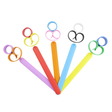 WTSHOP 20Pcs Rainbow Silicone Slap Bracelets Soft and Safe for Party Favors(10 Color)