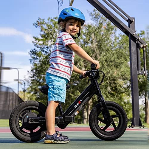 Hiboy BK1 Electric Bike for Kids Ages 3-5 Years Old, 24V 100W Electric Balance Bike with 12 inch Inflatable Tire and Adjustable