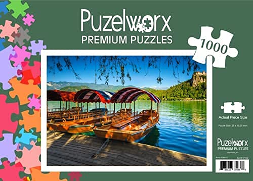 Puzelworx 1000 Piece Jigsaw Puzzle Educational Puzzle Family Game Gift For Adults And Kids (Three Boats)