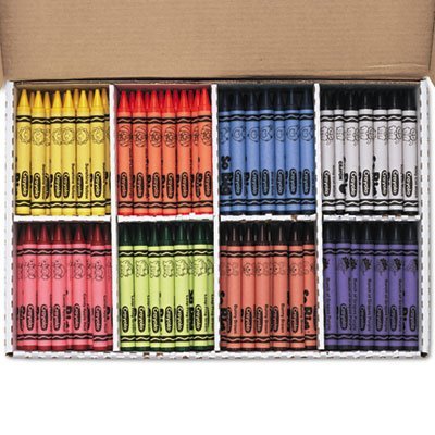 Crayola Products - Crayola - Jumbo Classpack Crayons, 25 Each of 8 Colors, 200/Box - Sold As 1 Set - Large crayons are easier fo