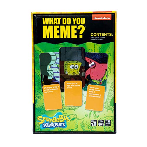 What Do You Meme?® Spongebob Squarepants Expansion Pack - Family Card Games For Kids And Adults