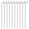 Uxcell 1Mm X 400Mm (15.7 Inch) Steel Z Pull/Push Rods Parts For Rc Airplane Plane Boat Replacement (Pack Of 10)
