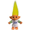 Lucky Troll Dolls,Vintage Troll Dolls Chromatic Adorable For Collections, School Project, Arts And Crafts, Party Favors - 7.5' Tall Yellow Hair (Include The Length Of Hair)