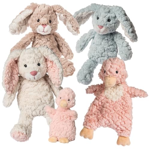 Mary Meyer Lovey Baby Soother - 13-Inch Soft Toy, Blush Pink Duck, Polyester, Model 42684