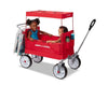 Radio Flyer Beach & Boardwalk Wagon, Folding Beach Cart, Ages 1.5+, Red Beach Wagon