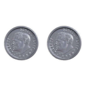 LEARNING ADVANTAGE Play Quarters - Set of 100 Plastic Coins - Designed and Sized Like Real US Currency - Teach Money Math With T