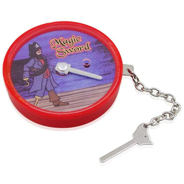 Magical decorative replica blade Tricks Stage Close Up Show Props Fun Mentalism Props Accessories Appear Vanishing Toys 5.5x5.5cm (Red)