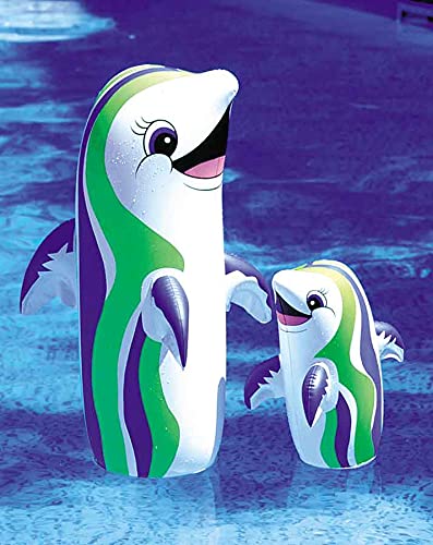Swimline 36" Inflatable Dancing Dolphin - Large Multicolor Plastic Toy, Model 9023