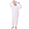 WAFUNNE Animal Onesie Costume for Kids Child Boys Girls Womens Mens Cosplay Halloween Costumes Easter Onesies White Polar Bear 140