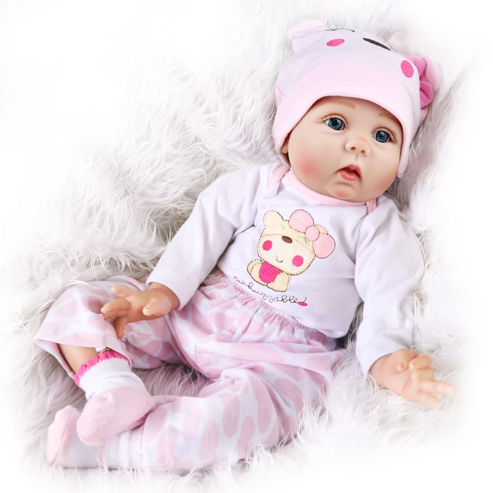 Charex Reborn Baby Dolls Girl - 16 Inches Realistic Soft Vinyl Newborn Baby Doll That Look Real, Best Toy For Kids Ages 3+