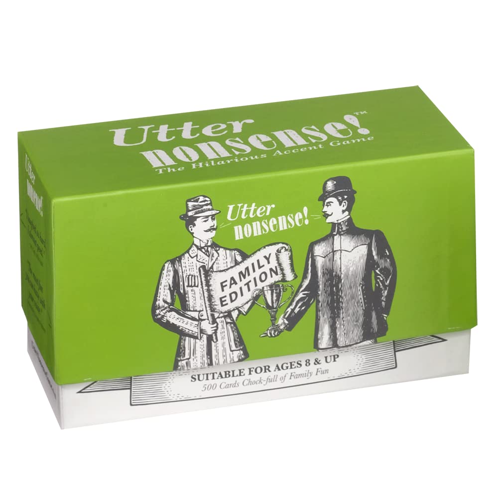 Playmonster Utter Nonsense Family Edition - The Game Of Funny Voices And Accents! Blue