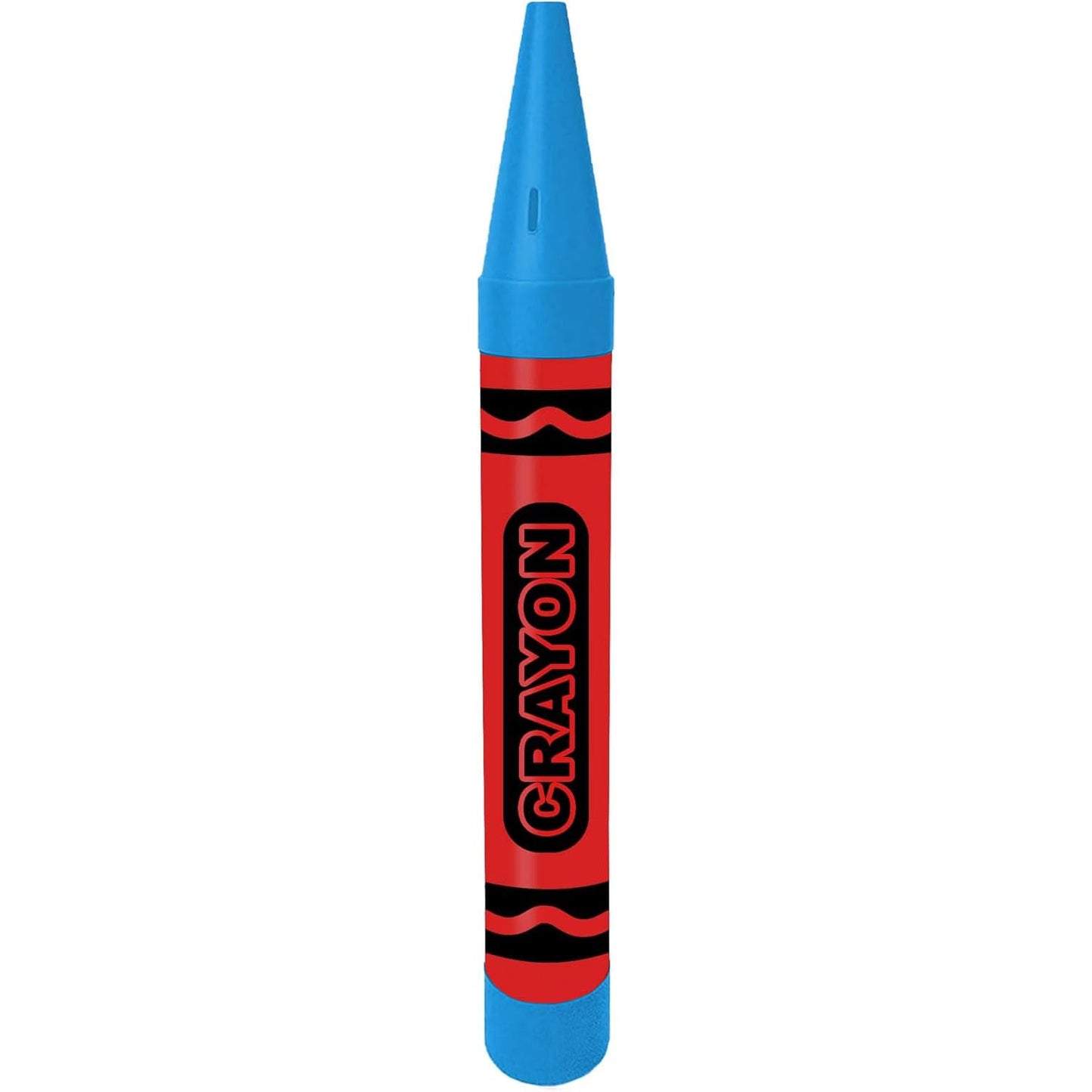 Pmu 36 Inch Giant Crayon Bank Bi-Color Red And Turquoise Blue (1/Pkg) Pkg/1