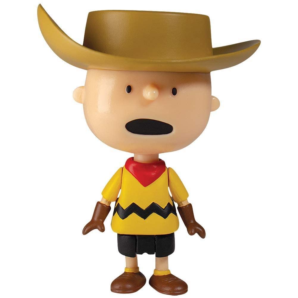 Super7 Peanuts Cowboy Charlie Brown 3.75 In Reaction Figure