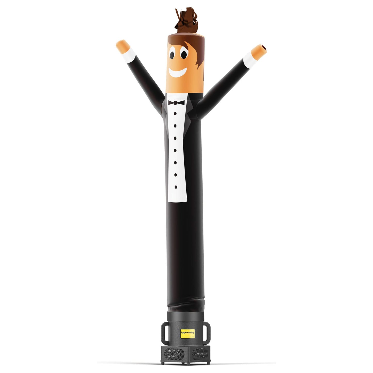 LookOurWay Air Dancers Inflatable Tube Man Set - 7ft Tall Wacky Waving Inflatable Dancing Tube Guy with Weather Resistant Blower - Wedding Bridal Tux Theme - Groom