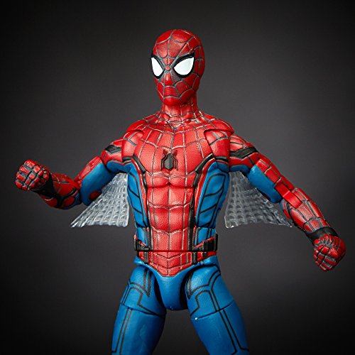 Marvel Legends Spider-Man Homecoming Movie Spider-Man Action Figure (Build Vulture'S Flight Gear), 6 Inches