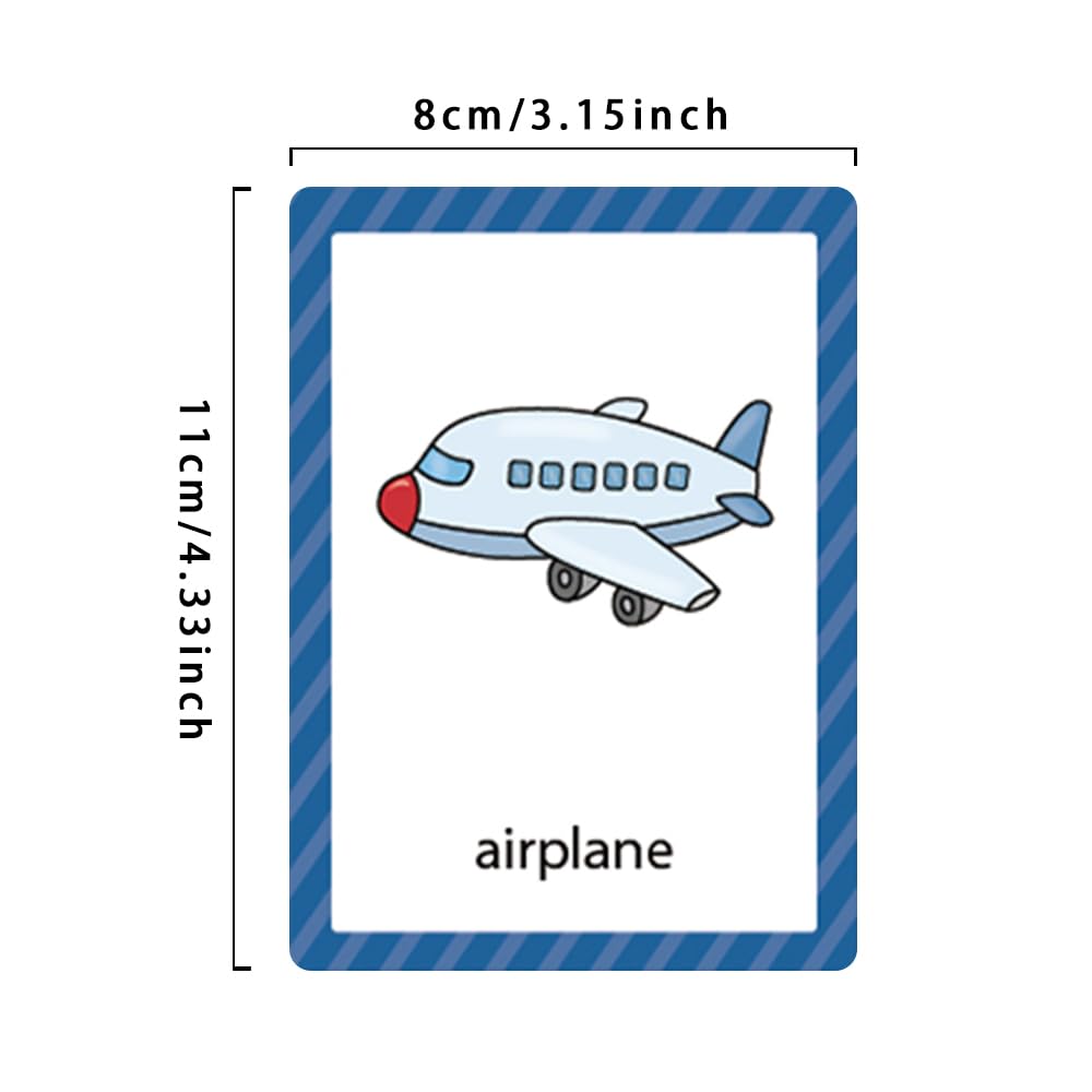 Lachilly Transportations English Learning Flashcards - High Frequency Words, Beginning Reading, Kindergarten Teaching Materials,
