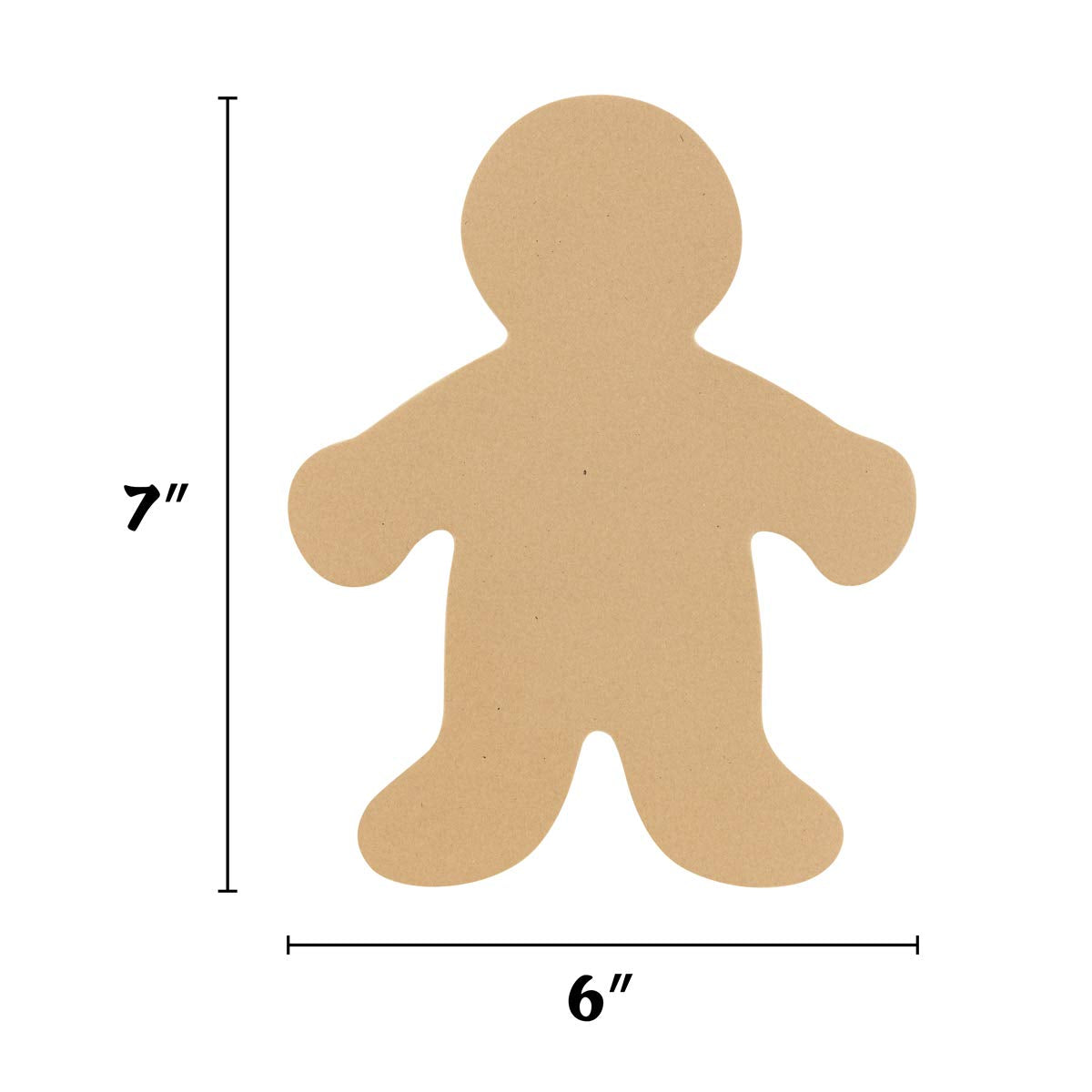 Hygloss Products Diverse Multi-Ethnic People Kit, 7 Inches, Pack of 24, Assorted