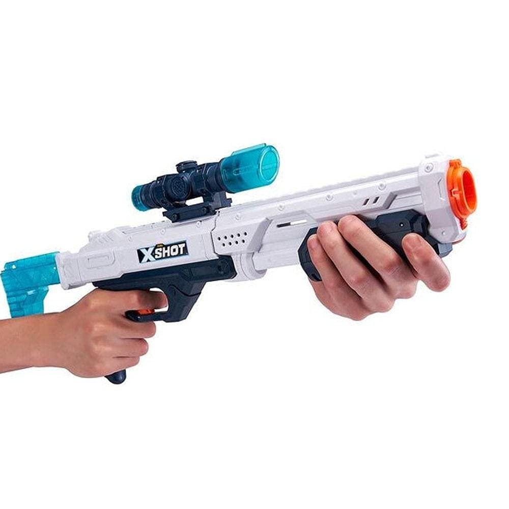 X-Shot Excel Hawk Eye Foam Dart Blaster (16 Darts) By Zuru - Blue