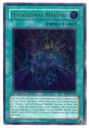 Yu-Gi-Oh! - Phantasmal Martyrs (Soi-En041) - Shadow Of Infinity - 1St Edition - Ultimate Rare