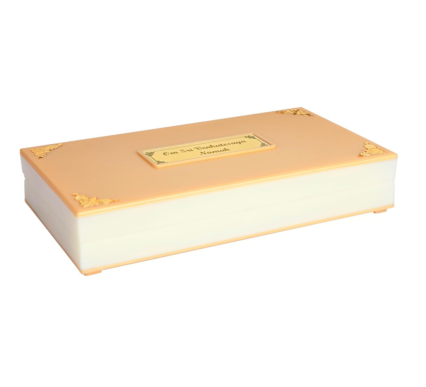 ARNAVIRA Tirupati Balaji Gold Plated Frame with Charan Paduka Pocket Temple for House Warming Gifts Return Gift Diwali Gift Puja