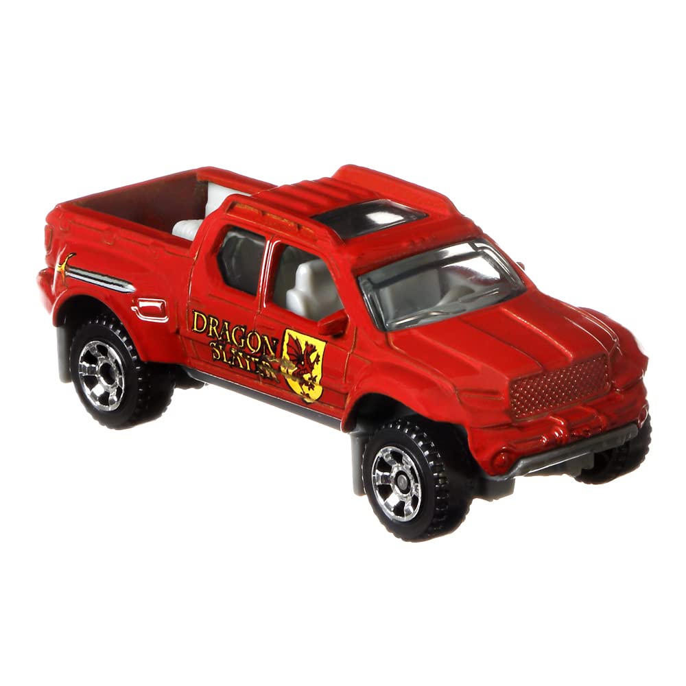 Matchbox Convoys Collectible Cars Die-Cast Series - Mbx Cabover Tanker Dragon Slayer Petrol And Badlander Pickup