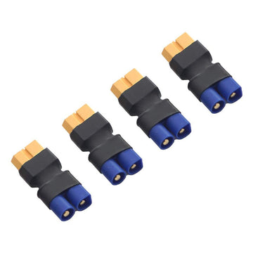 FLY RC 4pcs Male EC3 to Female XT60 Adapter Wireless Connector for RC FPV Drone Car Lipo NiMH Battery Charger ESC