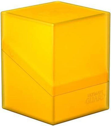 Ultimate Guard Boulder Solid 100+, Deck Case For 100 Double-Sleeved Tcg Cards, Red, Secure & Durable Storage For Trading Card Games, No Transparency