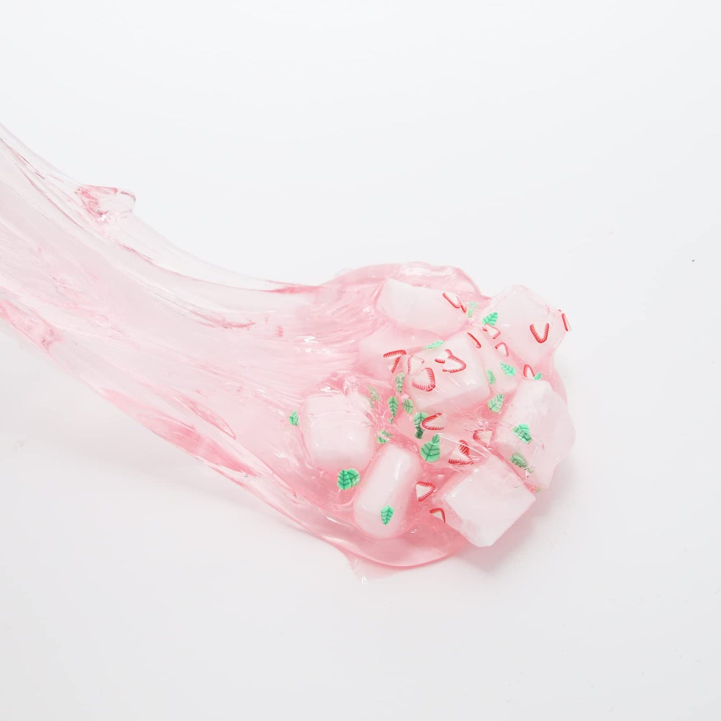 Strawberry Crunchy Slime,Pink Slime Kit With Glimmer For Girls,Birthday Gifts School Party Favors Toy For Girls And Boys.